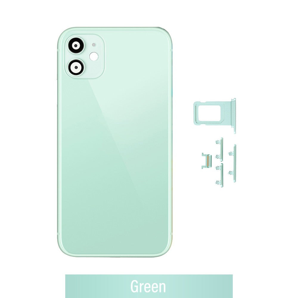 Rear Housing for iPhone 11 (NO LOGO)-Green Rear Housing for iPhone 11 (NO LOGO)-Green